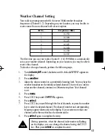 Предварительный просмотр 15 страницы Uniden WX100 Reference Manual