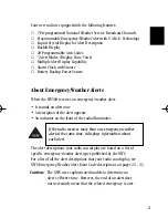 Preview for 5 page of Uniden WX500 Reference Manual