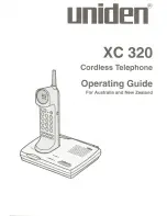 Uniden XC 320 Operating Manual preview