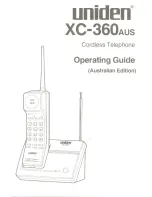 Uniden XC-360 Operating Manual предпросмотр