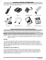 Preview for 6 page of Uniden XCA550 Instruction Manual