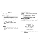 Предварительный просмотр 8 страницы Uniden XCA750 Operating Manual