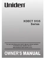 Uniden XDECT 5135 series Owner'S Manual preview