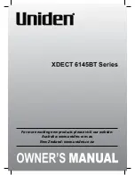 Preview for 1 page of Uniden XDECT 6145BT Series Owner'S Manual