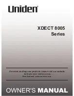 Uniden XDECT 8005 Series Owner'S Manual предпросмотр