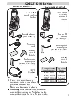 Preview for 3 page of Uniden XDECT 8015 Series Owner'S Manual