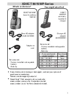 Предварительный просмотр 3 страницы Uniden XDECT 8015WP series Owner'S Manual