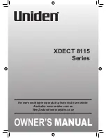 Uniden XDECT 8115 Series Owner'S Manual preview