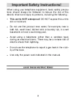 Preview for 2 page of Uniden XDECT R002 Owner'S Manual