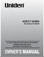 Preview for 1 page of Uniden XDECT SSE06 Owner'S Manual