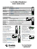 Preview for 3 page of Uniden XDECT TE-SSE35 Setup Manual