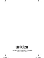 Preview for 12 page of Uniden XS 1410 Owner'S Manual