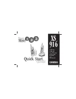 Uniden XS 916 Quick Start Manual preview