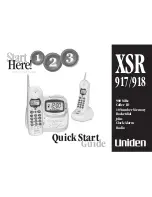 Uniden XSR917/918 Quick Start Manual preview