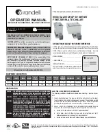Unified Brands Randell DROP-IN 9550-290 Operator'S Manual preview