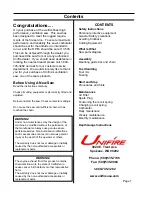 Preview for 2 page of Unifire Saw Manual