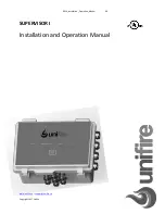 Unifire SUPERVISOR I Installation And Operation Manual preview