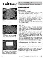 Preview for 16 page of Uniflame 254508 Owner'S Manual