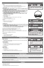 Preview for 4 page of Uniflame CBT17081WRS-U Owner'S Manual