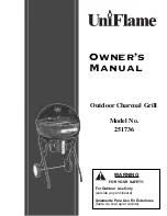 Preview for 1 page of Uniflame Charcoal Chill 251736 Owner'S Manual