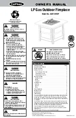 Preview for 1 page of Uniflame GAD1399SP Owner'S Manual