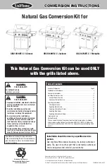 Preview for 1 page of Uniflame GBC1059WE-C / Gilmour Conversion Instructions