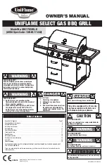 Uniflame GBC1765WL-U Owner'S Manual предпросмотр