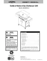 Preview for 1 page of Uniflame GBC956W1NG-C Owner'S Manual