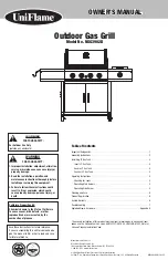 Предварительный просмотр 1 страницы Uniflame nsg3902b Owner'S Manual