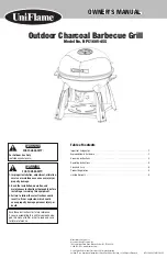 Предварительный просмотр 1 страницы Uniflame Outdoor Charcoal Barbecue Grill NPC1605-4SS Owner'S Manual