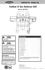 Предварительный просмотр 1 страницы Uniflame Outdoor LP Gas Barbecue Grill GBC730W-C Owner'S Manual