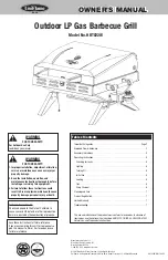 Uniflame Outdoor LP Gas Barbecue Grill HBT822W Owner'S Manual preview