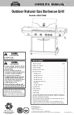 Uniflame Outdoor Natural Gas Barbecue Grill GBC873WNG Owner'S Manual preview