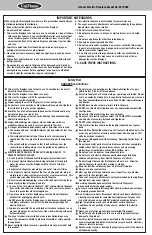 Preview for 2 page of Uniflame TG546f Setup And User Manual