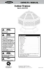 Uniflame WAD1377SP Owner'S Manual preview