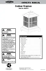 Uniflame WAF501C Owner'S Manual preview