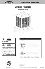 Preview for 1 page of Uniflame WAF501CS Owner'S Manual