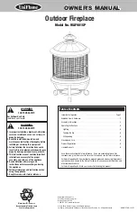 Uniflame WAF901SP Owner'S Manual preview