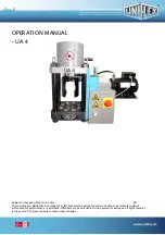 Uniflex UA 4 Operation Manual preview