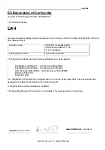 Preview for 2 page of Uniflex UA 4 Operation Manual