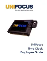 Preview for 1 page of UniFocus Time Clock Employee Manual