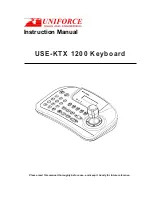 Preview for 1 page of Uniforce USE-KTX 1200 Instruction Manual