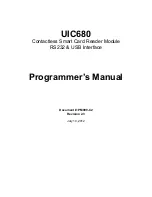 Uniform Industrial UIC680 Programmer'S Manual preview