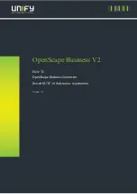 Preview for 1 page of Unify OpenScape Business V2 How-To