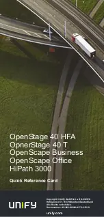 Unify OpenStage 40 HFA Quick Start Manual preview