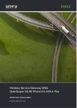 Preview for 1 page of Unify Wireless Service Gateway WSG Administrator Documentation
