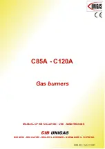 Unigas C85A Manual Of Installation - Use - Maintenance preview