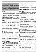 Preview for 2 page of Unigas G225X Manual Of Installation - Use - Maintenance