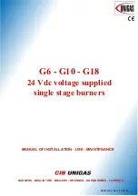 Preview for 1 page of Unigas G6 Manual Of Installation - Use - Maintenance