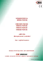 Preview for 1 page of Unigas HRX92R-FGR Manual Of Installation - Use - Maintenance